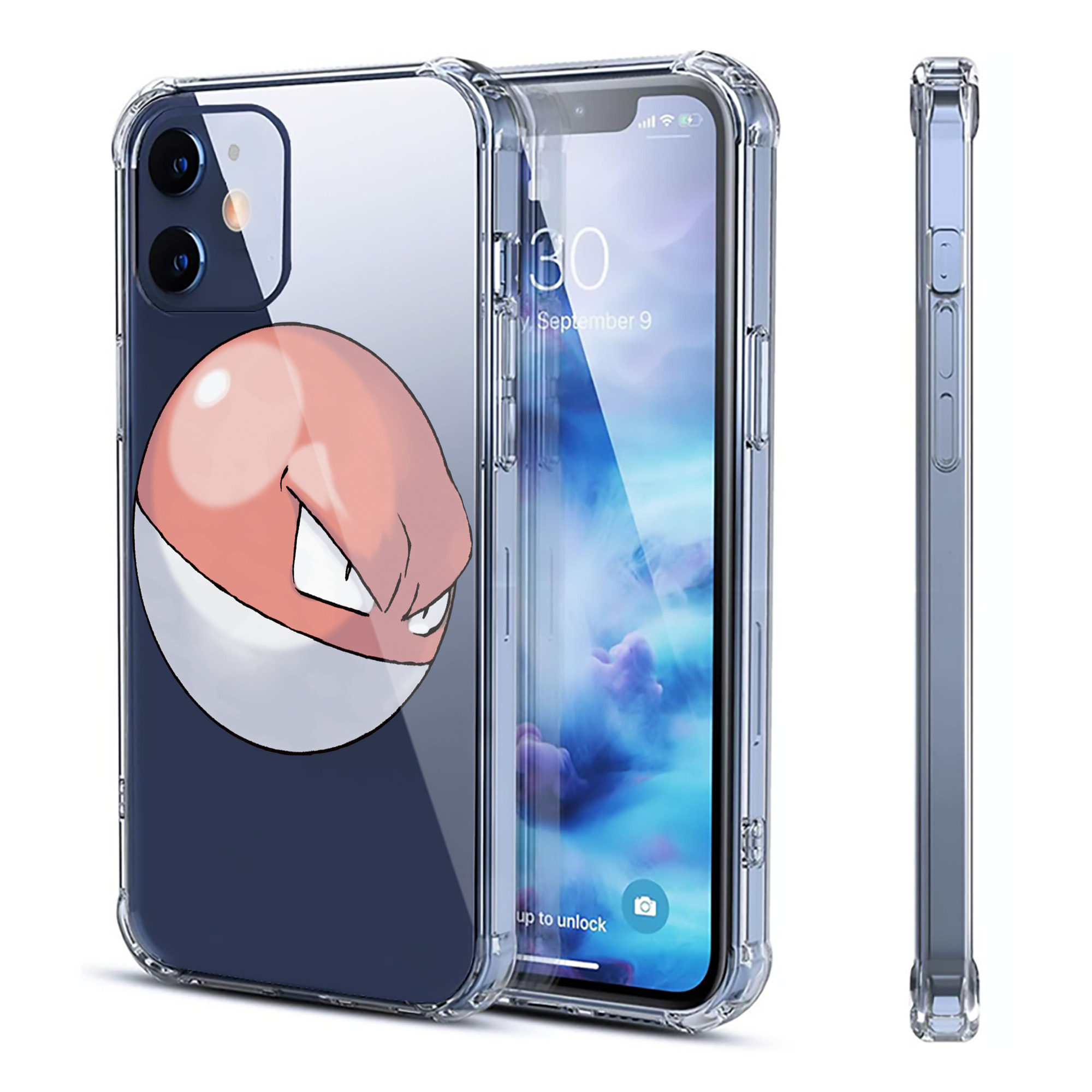 （画像用） ポケットモンスター Pokémon 【iPhone 12シリーズ対応】透明スマホケース（クリアソフトケース）